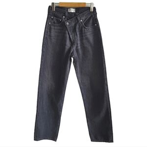 Agolde Black Wash Criss-Cross Jeans Size 24